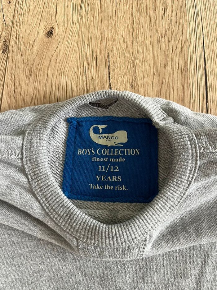 sweat-shirt gris mango taille 12 ans - photo numéro 3