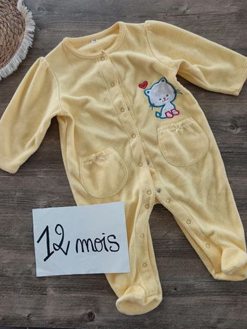 🌞 pyjama jaune 12 mois doux