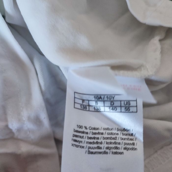 Tee-shirt  blanc 10 ans col roulé - photo numéro 2