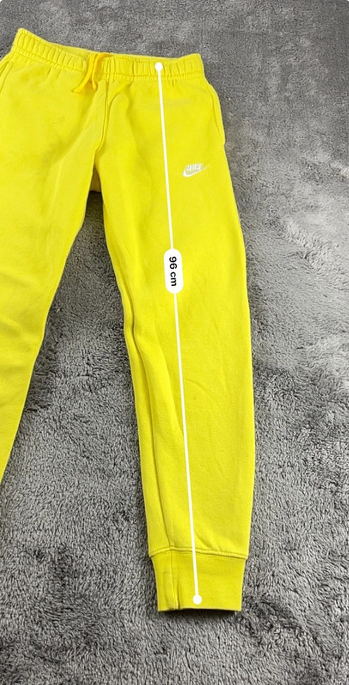 Jogging Nike jaune logo brodé – Taille S - photo numéro 4