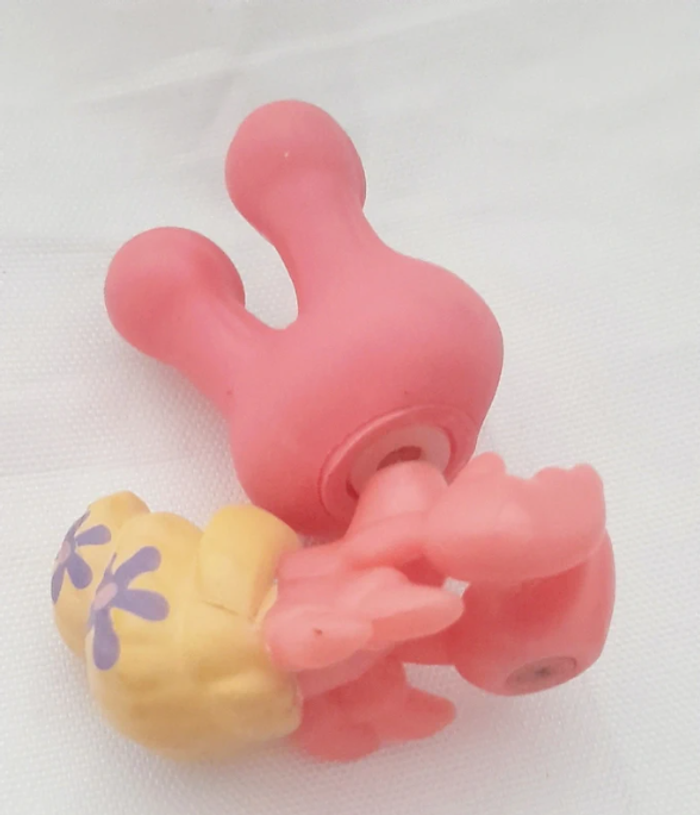 Figurine Littlest Pet Shop Bernard L'hermite rose et jaune - photo numéro 3