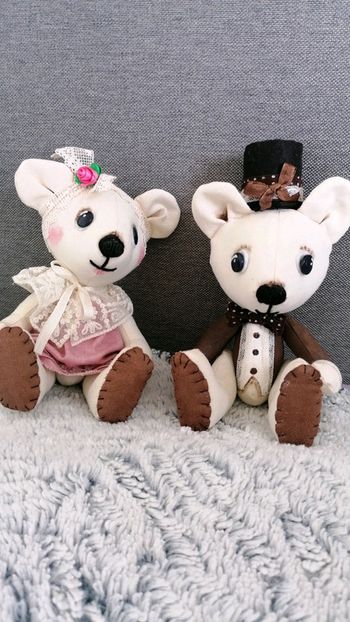 Peluches articulées fait main