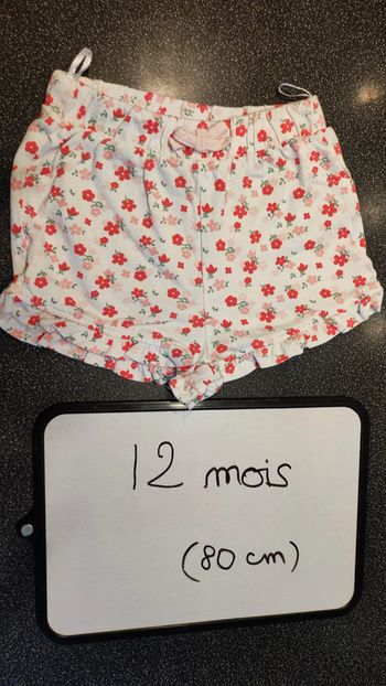 short taille 12 mois 80 cm