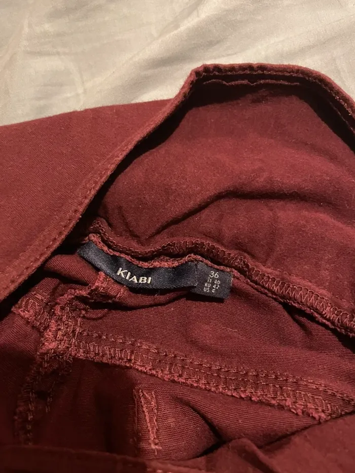 Pantalon de grossesse bordeaux - photo numéro 2