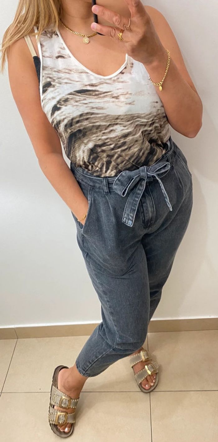 Débardeur imprimé léger Ikks Taille 36-38 - photo numéro 4