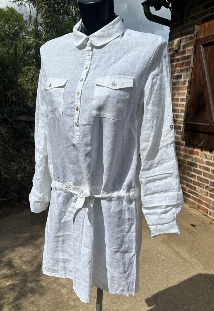 🌹 Robe chemise en lin – La Redoute  Taille 36🌹 - photo numéro 3