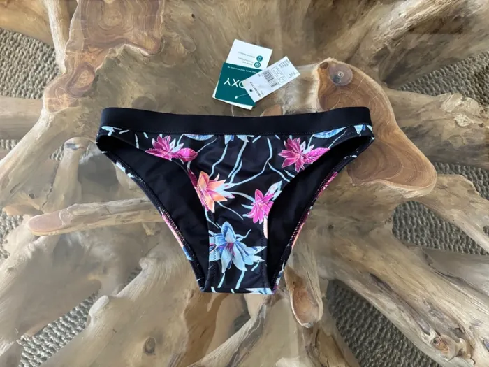 Bas de maillot de bain Roxy noir fleurs - photo numéro 2
