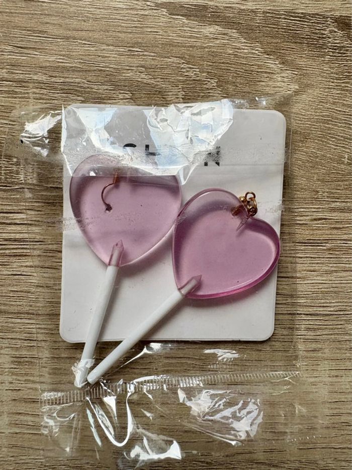 Boucles d’oreilles sucettes cœur Lila SHEIN - photo numéro 4