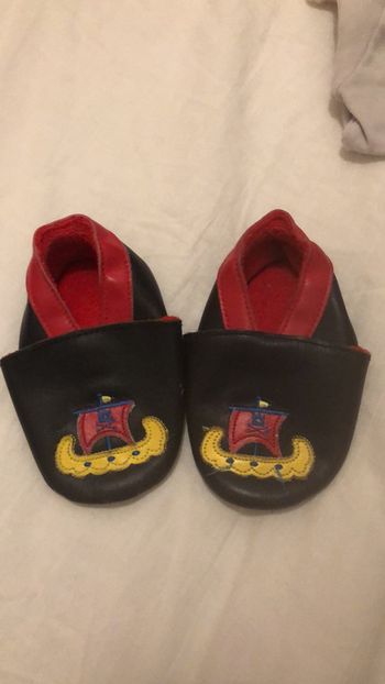 Chaussons cuir bébé