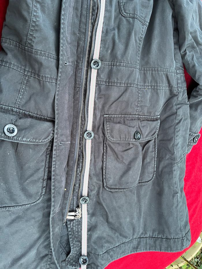 Veste longue Esprit Femme T.44 – Style Parka Hiver noir – look vintage - photo numéro 14