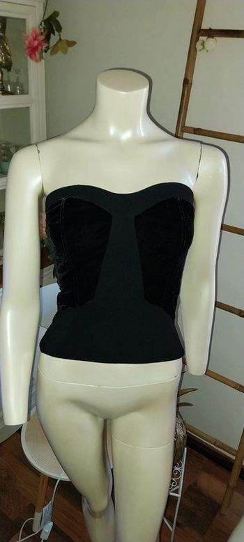 Bustier bi matière Noir comme neuf by Morgan taille S/36