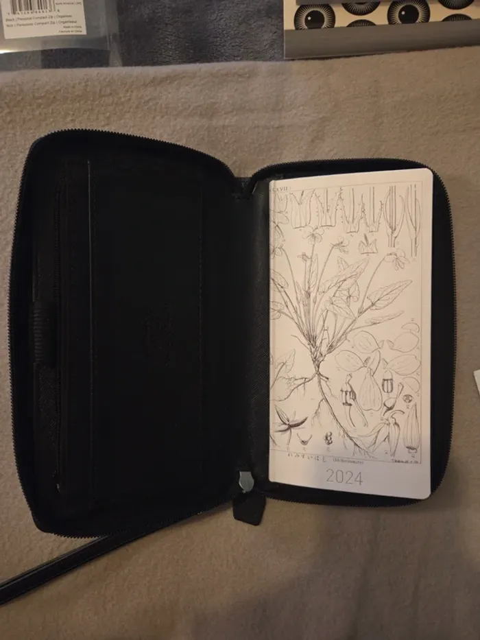 Portefeuille Saffiano / Planner Filofax noir - photo numéro 7