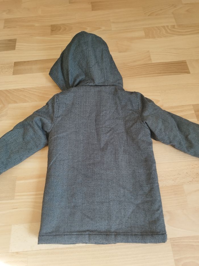 Manteau long avec capuche gris garçon 4 ans Kiabi - photo numéro 5