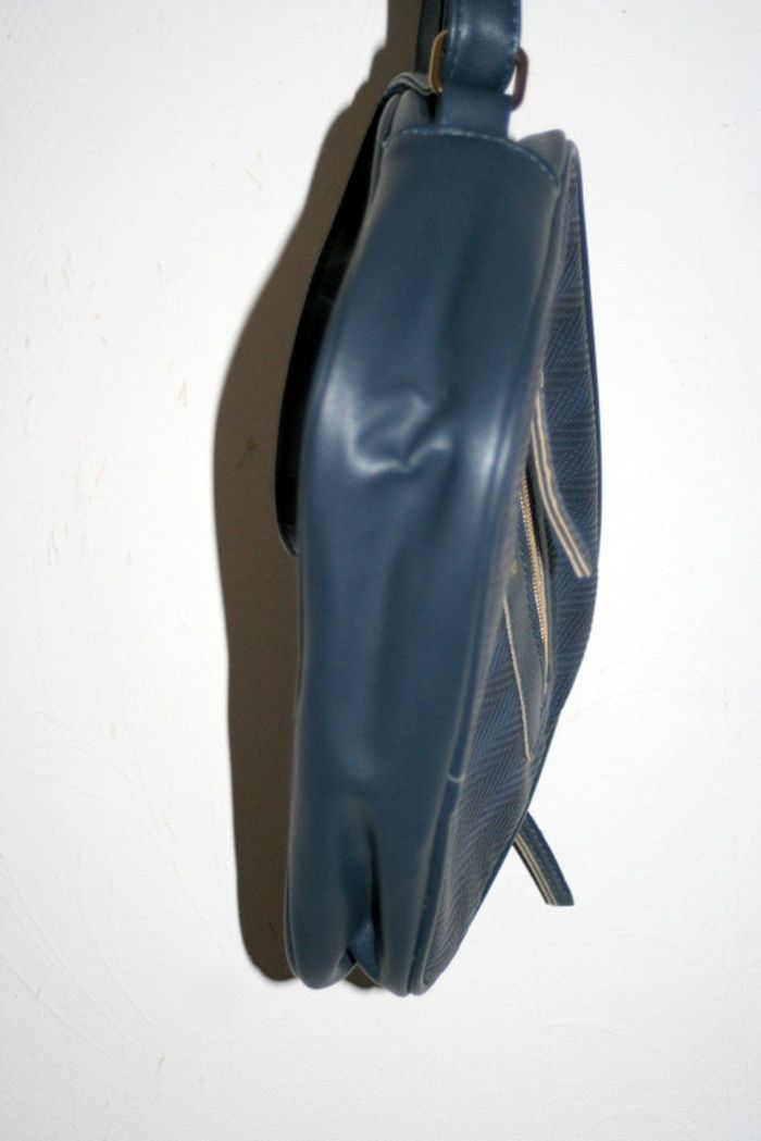Sac à main pochette à bandoulière bleu marine Rodier - photo numéro 5