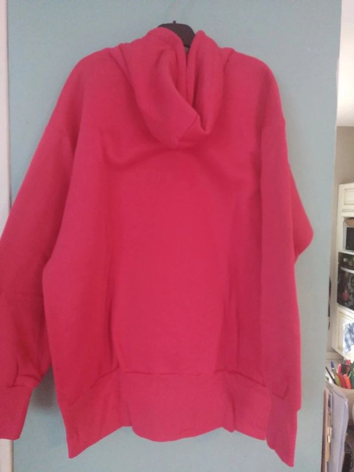 Sweat long a capuche long lee cooper rose taille l - photo numéro 3