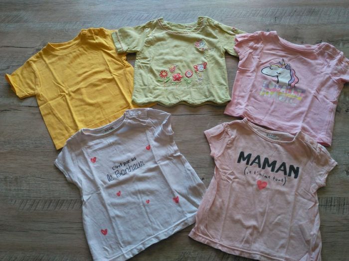Lot t-shirts été bébé 6 mois - photo numéro 2
