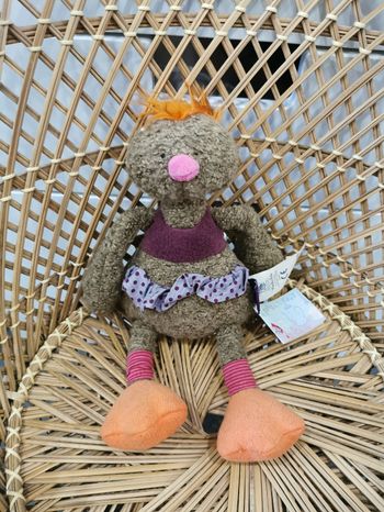 Doudou peluche poule Moulin roty