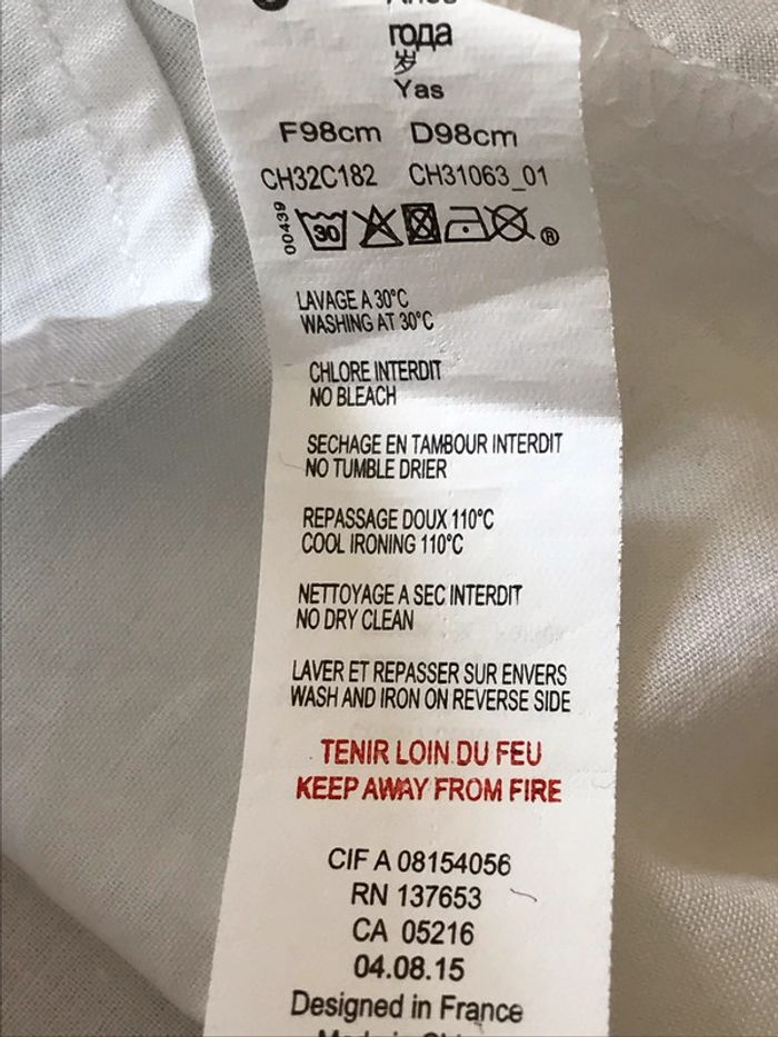 Robe Catimini à volants fond blanc 3 Ans - photo numéro 7