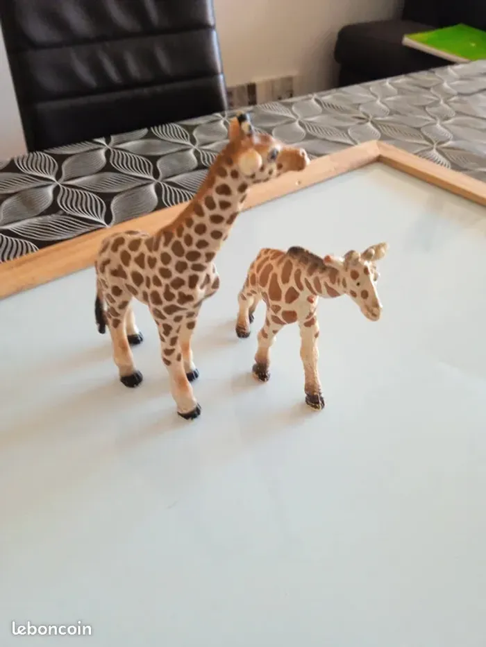 Lot de girafe et girafon Schleich - photo numéro 2