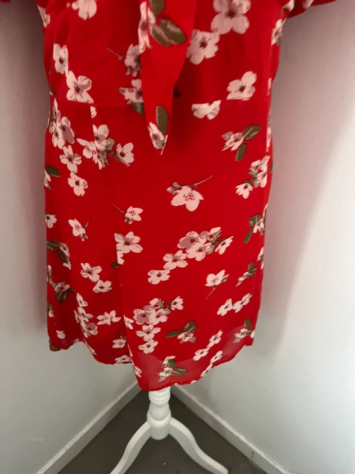 Robe rouge à fleurs Grace & Mila M - photo numéro 2
