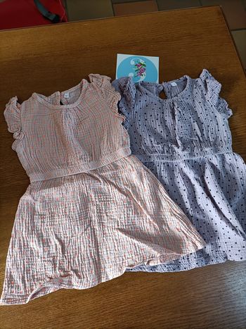 robes gauffrées x 2