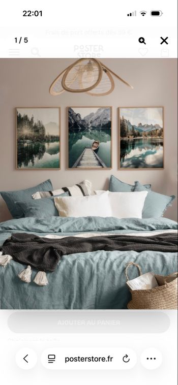 Trio affiches poster store neuf 