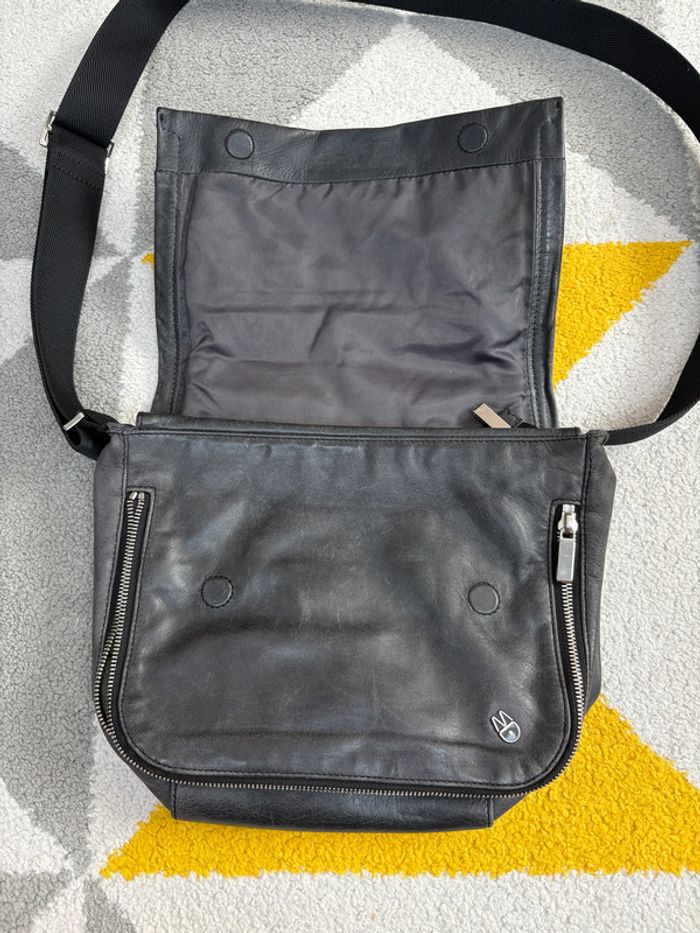 Sac à bandoulière Mandarina Duck | Gris chiné | Taille 30 X 25 cm - photo numéro 4