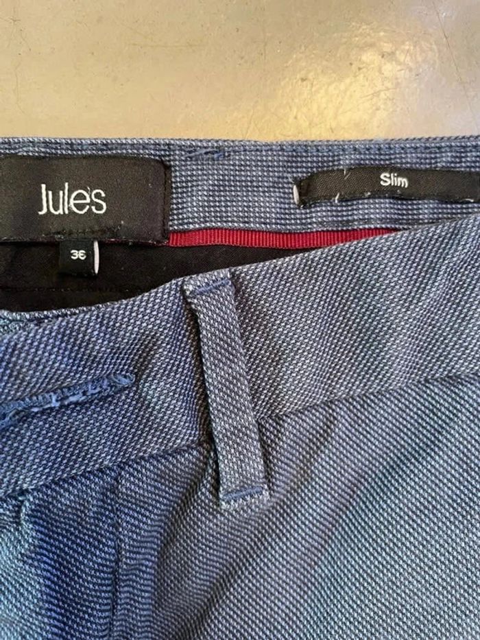 Pantalon bleu slim 36 - photo numéro 3