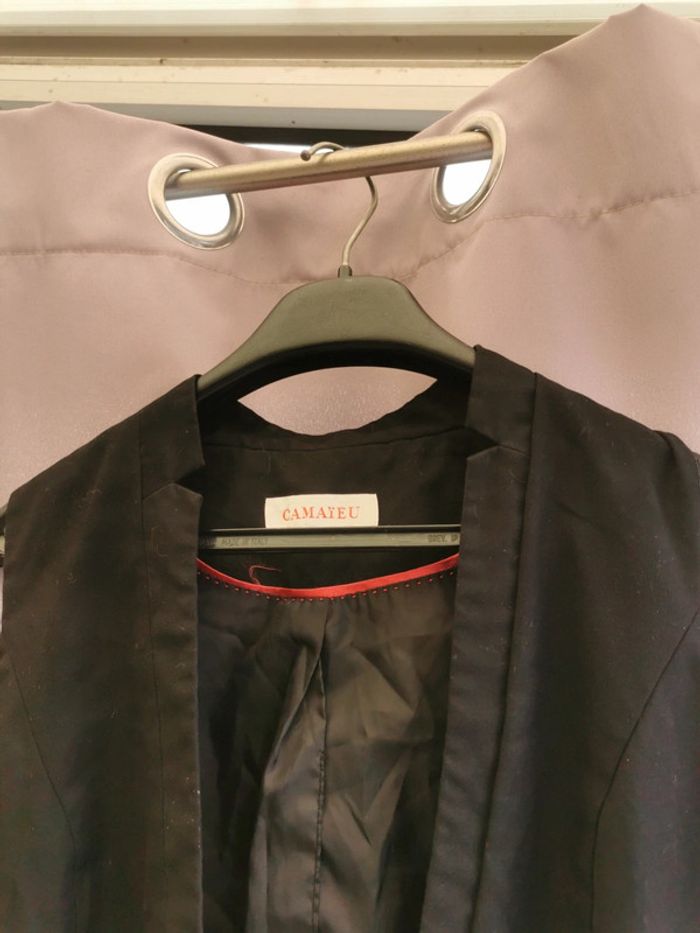 Petit gilet bolero en 38 Camaïeu noir class - photo numéro 9