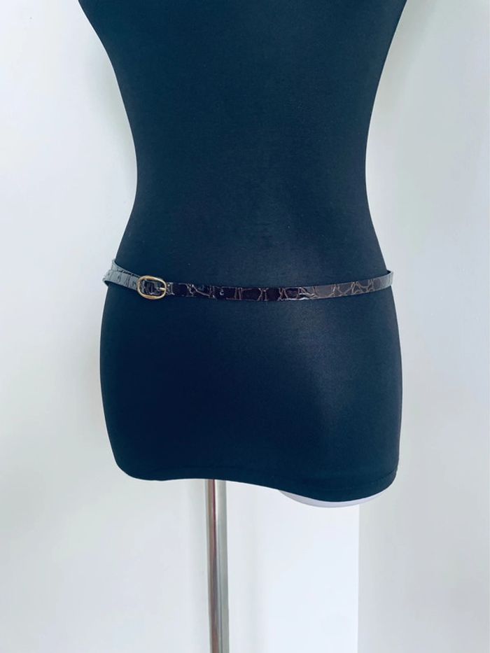 👍🏻 Ceinture. Effet serpent. Marron. Neuve. Ajustable. 36/44. - photo numéro 5