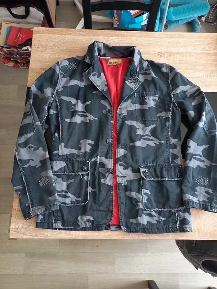 Veste style militaire camouflage T.M - photo numéro 4