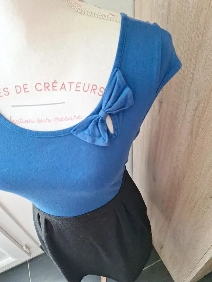 robe noir et bleu - photo numéro 2