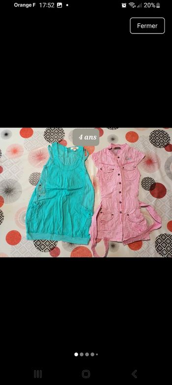 Lot 2 robes Taille 4 ans