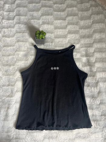 Débardeur noir détail fleurs orchestra 10 ans