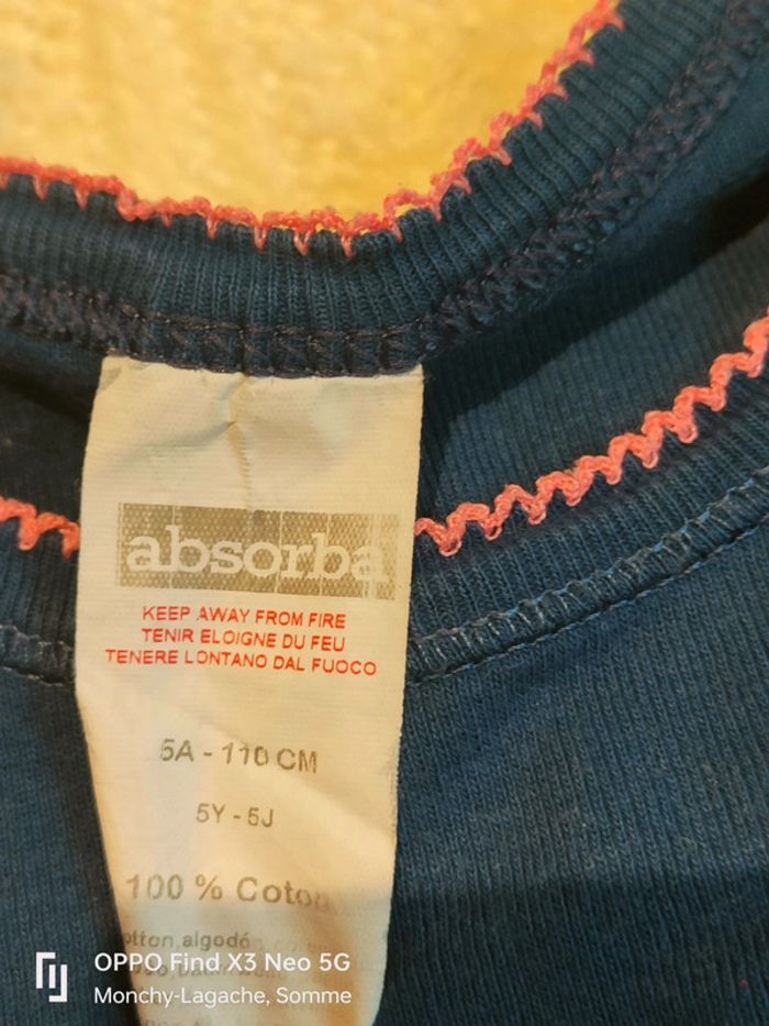 Maillot de corps absorba 5ans 0€50 -50% dès 2 achetés - photo numéro 2