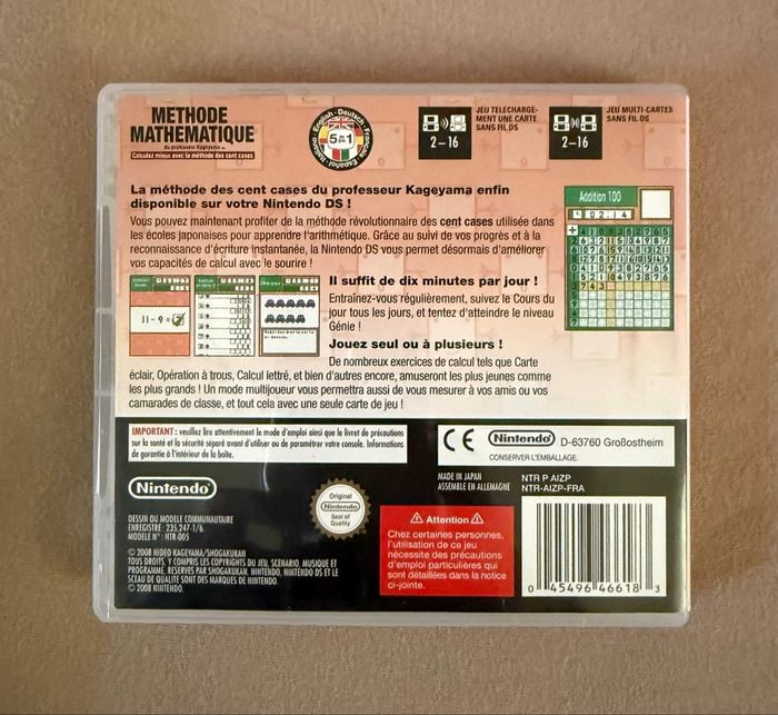 Méthode Mathématique Du Professeur Kageyama DS - photo numéro 2