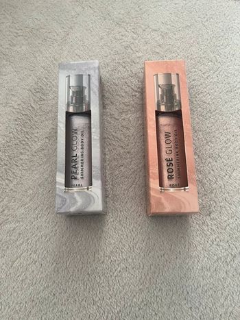 Lot de 2 huiles pailletées corps