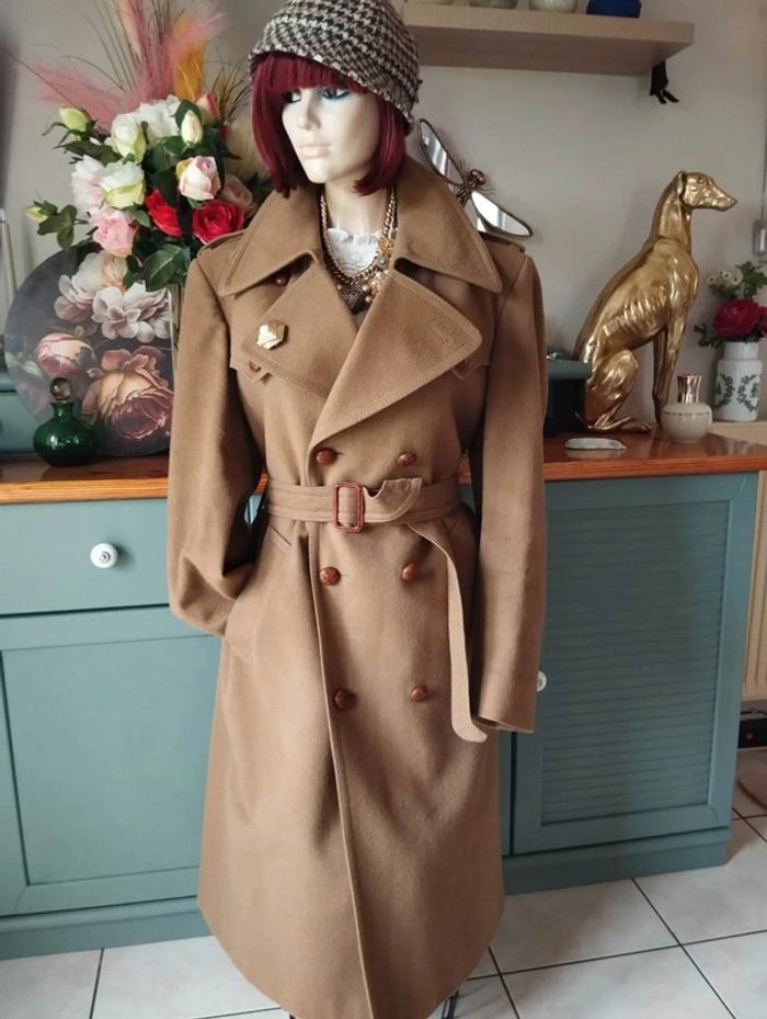 🌷Manteau Beige Vintage Pure Laine Tyrol Autrichien Steinblok T42/44🌷