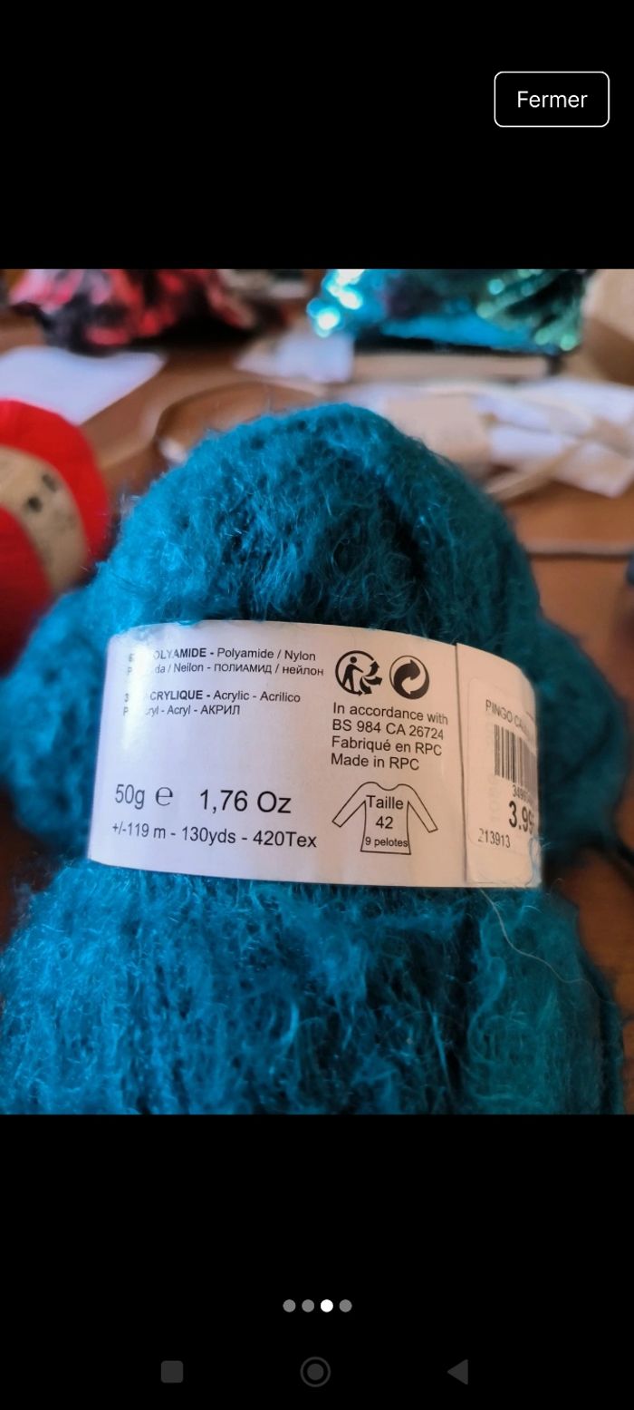 Lot de 15 pelotes de laine - photo numéro 6