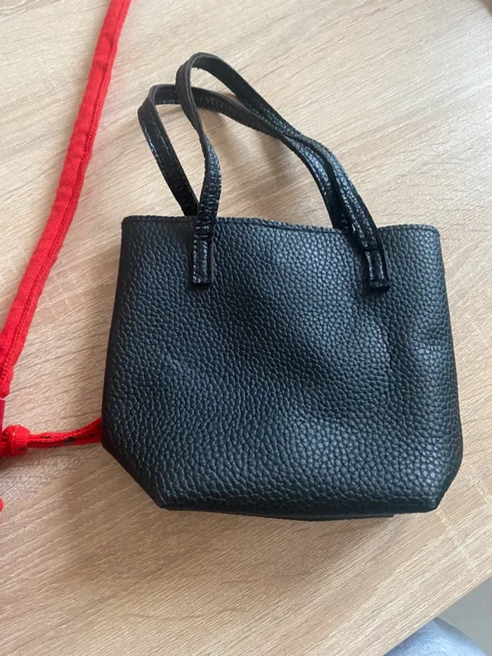 lot de 3 petits sacs à main rouge et noir enfant mikey - photo numéro 6
