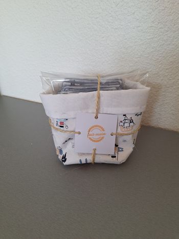 Lingettes animaux marins + panière