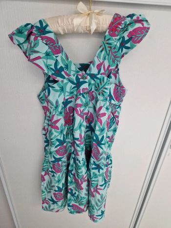 Robe 8 ans dpam turquoise rose