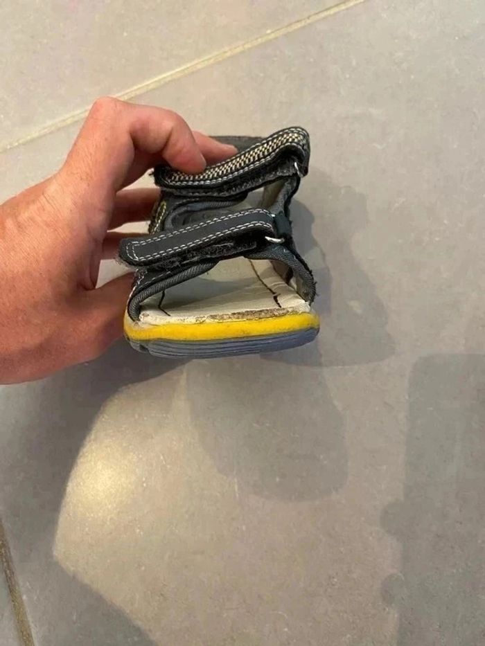 Sandales - Trotop - Bleu, Gris & Jaune - Pointure: 25 - Très Bon état - photo numéro 4