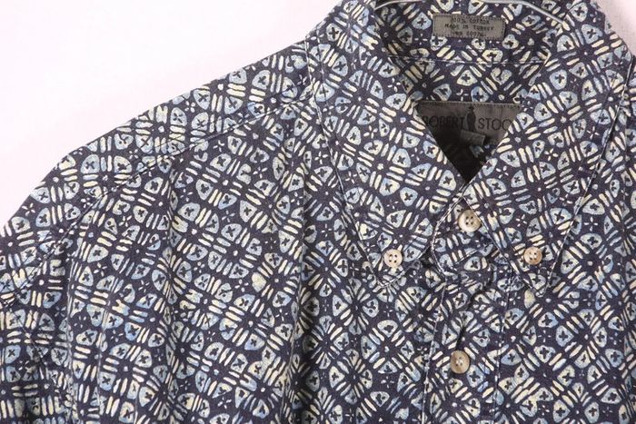 Chemisette vintage 90's en coton motif tribal (#240368) - photo numéro 2