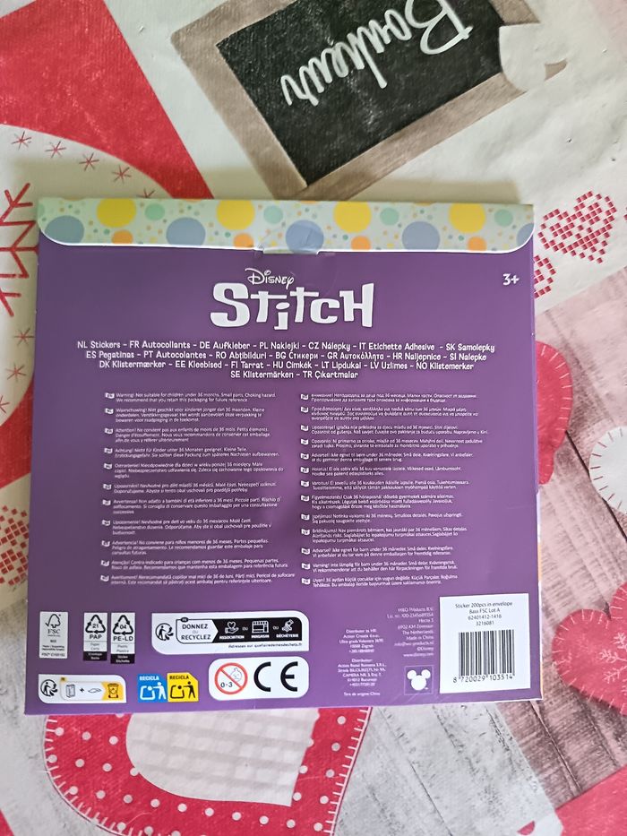 Lot d autocollants stickers stitch - photo numéro 2