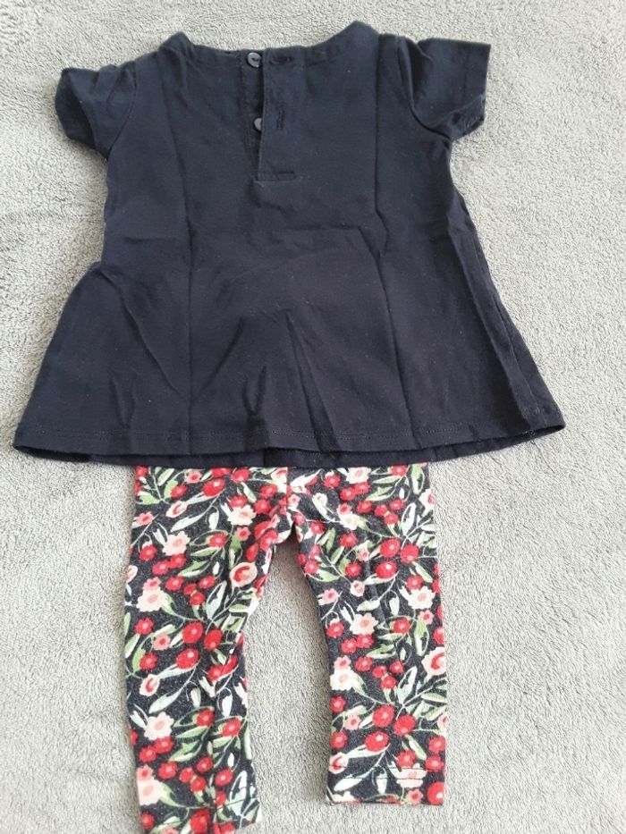 Tee shirt / tunique et son legging 3 mois - photo numéro 2