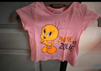 T-shirt fille Looney tunes 9 mois