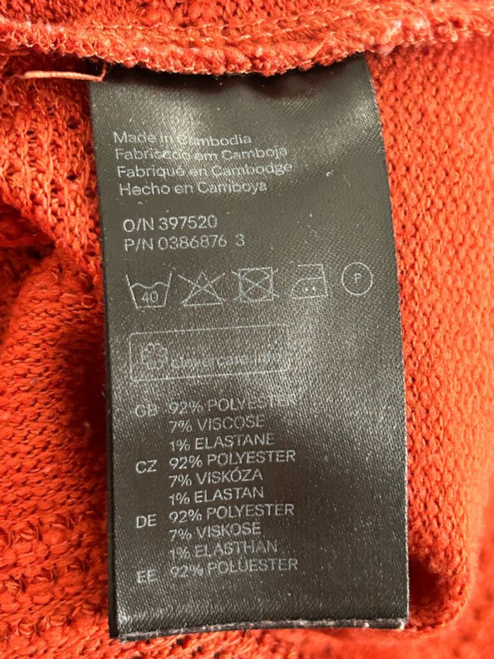 T-shirt Rouille H&M 🌺 Taille 36 - photo numéro 5