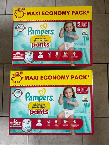 148 couches taille 5 Pampers premium protection PANTS