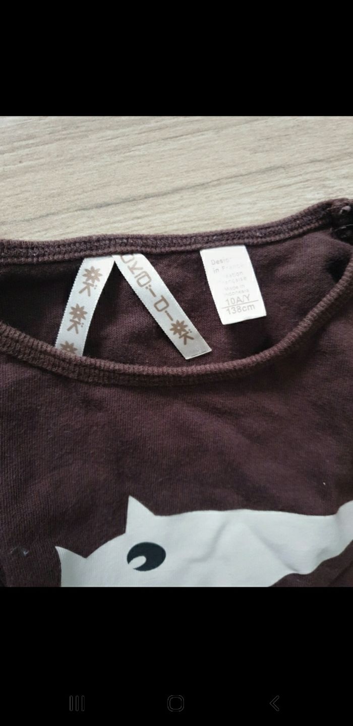 Ensemble fille t-shirt renard jegging 10 ans - photo numéro 5